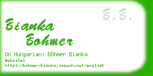 bianka bohmer business card